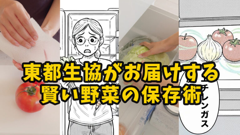 東都生協がお届けする賢い野菜の保存術