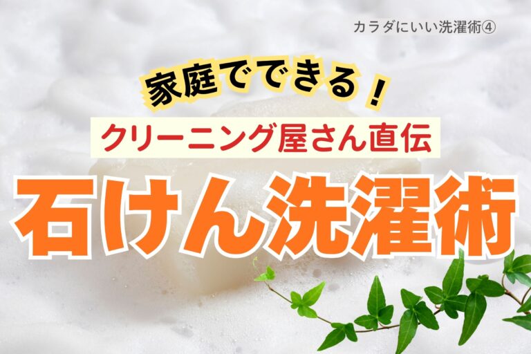 家庭でできる！クリーニング屋さん直伝 石けん洗濯術［カラダにいい洗濯術］